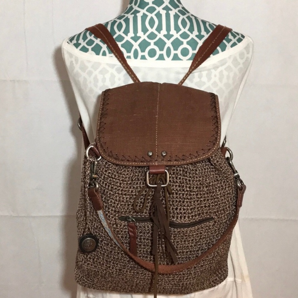 The Sak Brown and Tan Backpack